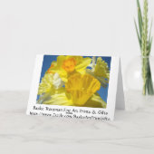 Mijn vriend paasmakerijen! Kaarten Daffodil (Achterkant)