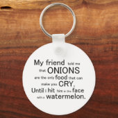 "Mijn vriend vertelde me" Sleutelhanger (Voorkant)