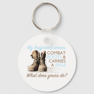 Mijn vriend Wears Combat Boots Sleutelhanger