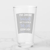 Mijn vriend zijn is echt het enige cadeau. glas (Achterkant)