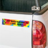 Mijn vrienden in het leger. bumpersticker (Op Truck)