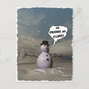 Mijn vrienden zijn flakes Briefkaart