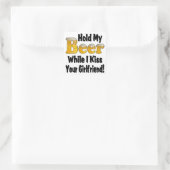 Mijn Vriendin Beer vasthouden Vierkante Sticker (Tas)