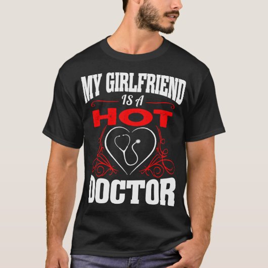 Mijn Vriendin is een Valentijn van een warme dokte T-shirt (Voorkant)