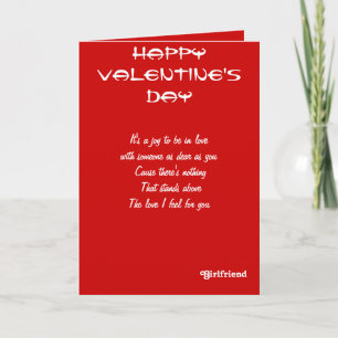 Mijn vriendin Valentijnsdag begroet Feestdagen Kaart