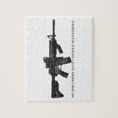 Mijn Vriendin zegt dat ik de AR15 moet openen Legpuzzel (Verticaal)