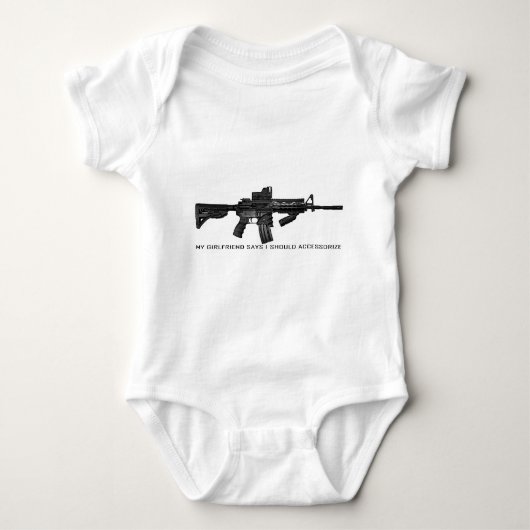 Mijn Vriendin zegt dat ik de AR15 moet openen Romper (Voorkant)