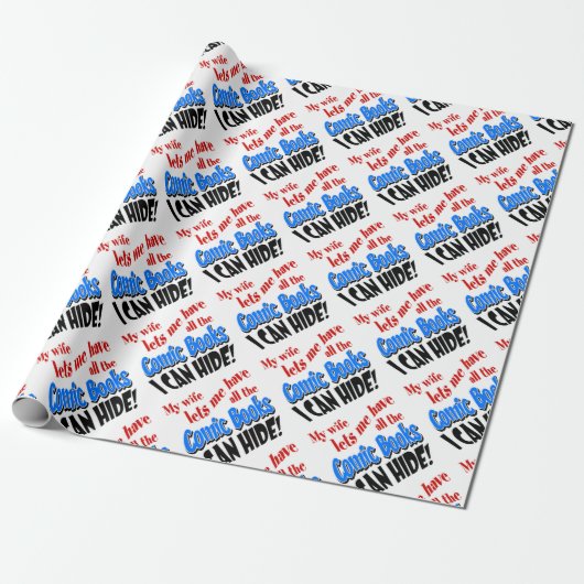 Mijn vrouw cadeaupapier (Uitgerold)