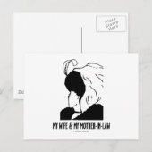 Mijn vrouw en mijn schoonmoeder (optische illusie) briefkaart (Voorkant / Achterkant)