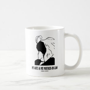 Mijn vrouw en mijn schoonmoeder (optische illusie) koffiemok