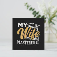 Mijn vrouw heeft het onder de knie Afstudeer Maste