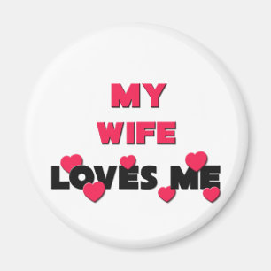 Mijn vrouw houdt van mij magneet