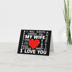 Mijn vrouw ik hou van jou kaart