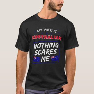 Mijn vrouw is Australian Australia Heritage Roots  T-shirt