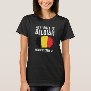 Mijn vrouw is Belgisch niets wat me België trots k T-shirt