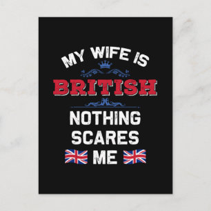 Mijn vrouw is Britse monarchie Verenigd Koninkrijk Feestdagenkaart