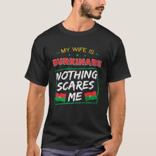 Mijn vrouw is Burkinese Faso Heritage Roots F T-shirt