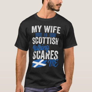Mijn vrouw is de Schotse vlag S T-shirt