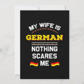 Mijn vrouw is Duits Alemania Republiek Duitsland R Kaart (Voorkant)