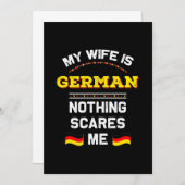 Mijn vrouw is Duits Alemania Republiek Duitsland R Kaart (Voorkant / Achterkant)