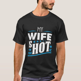 Mijn vrouw is een psychotische grappige echtgenoot t-shirt