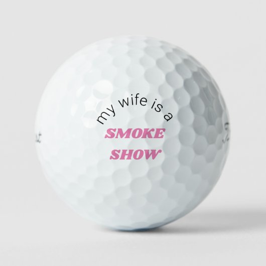 Mijn vrouw is een roke Show Titleist Pro V1 Golfballen (Voorkant)
