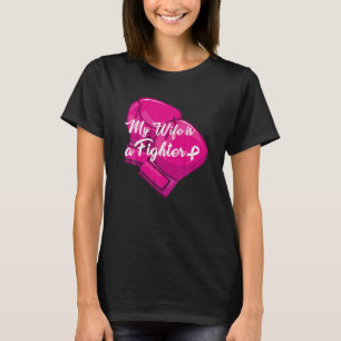 Mijn vrouw is een vechter Familie bijpassend borst T-shirt
