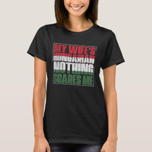 Mijn vrouw is Hongaarse echtgenoot Hongarije T-shirt