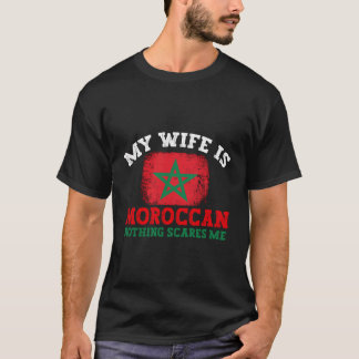 Mijn vrouw is Marokkaans niets wat me Marokko de v T-shirt