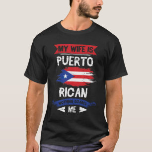 Mijn vrouw is Puerto Rican Puerto Rico Heritage Ro T-shirt