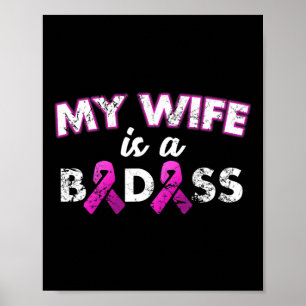 Mijn vrouw is zich bewust van borstkanker poster