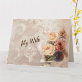 Mijn Vrouw Kaart (Gele Bloem)