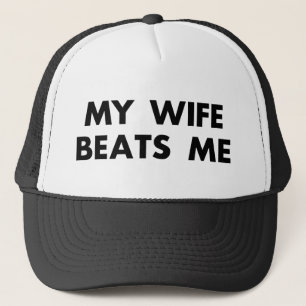 Mijn vrouw slaat me retro grappig trucker pet