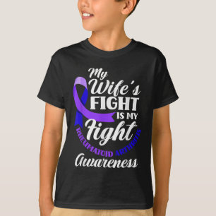 Mijn vrouw vecht tegen reumatoïde artritis t-shirt