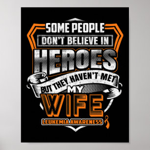 Mijn vrouw's gevecht is mijn gevecht leukemie Bewu Poster