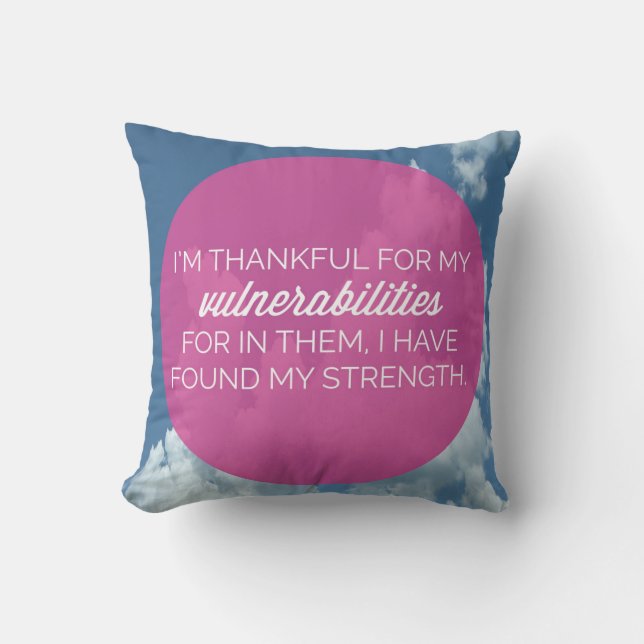 Mijn Vulnerabilities Quote Kussen (Voorkant)