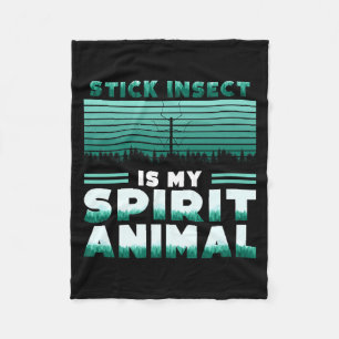 Mijn Wandelende Tak Geest Dier Stok Fleece Deken