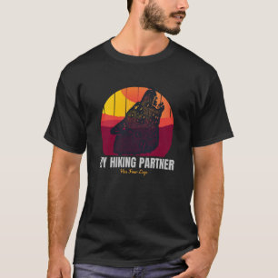 Mijn wandelpartner heeft vier poten t-shirt