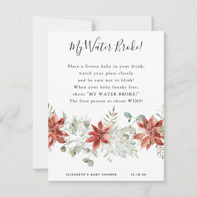Mijn waterbroke | BABY SHOWER (Voorkant)