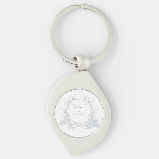 Mijn Wedding Garden Wedding Sleutelhanger Favors (Voorkant)