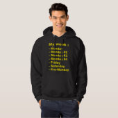 Mijn week hoodie (Voorkant volledig)