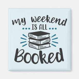 Mijn weekend is allemaal geboekt - 2 inch Square M Magneet