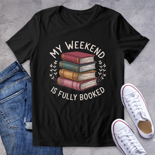 Mijn weekend is volgeboekt bookish grafisch T-shir Tri-Blend Shirt