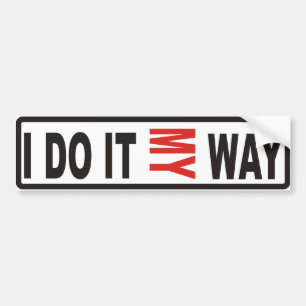 Mijn weg bumpersticker
