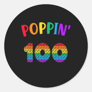 Mijn weg door 100 dagen van de school Kinder 100e Ronde Sticker