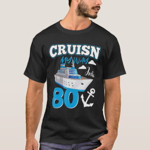 Mijn weg kruipen in 80 jaar oude 80ste verjaardag t-shirt