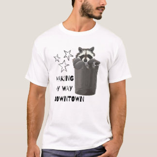 Mijn weg naar het centrum van Racoon T-shirt