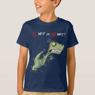 Mijn Weg of Geen Weg! Boze dinosaurus plezier Kind T-shirt
