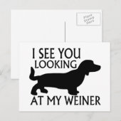 Mijn Weiner bekijken Briefkaart (Voorkant / Achterkant)