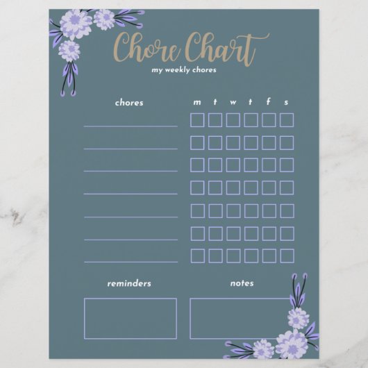 Mijn wekelijkse Koortgrafiek - Dubbelzijdige Flora (Achterkant)